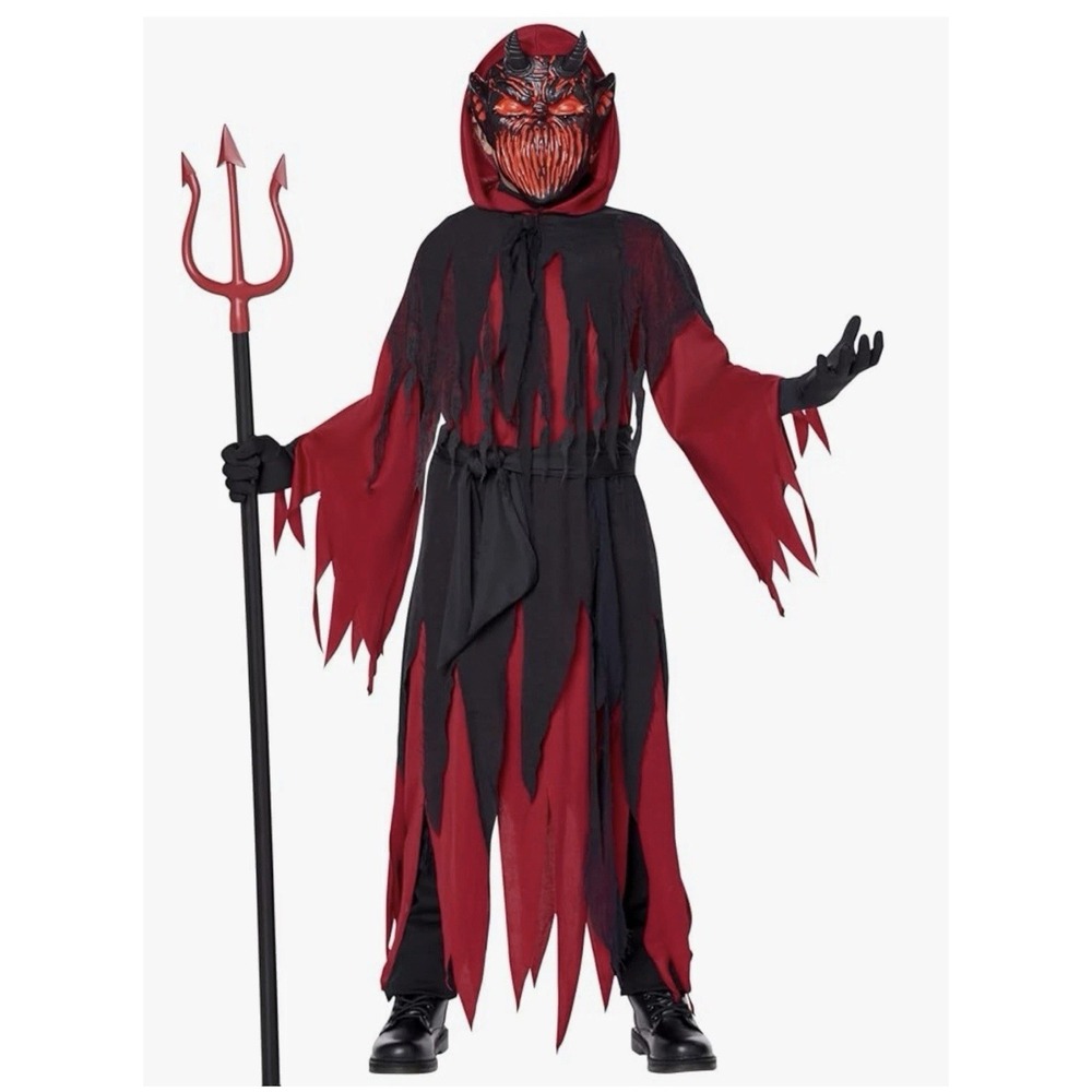 Spirit Halloween Light Up Devilish Halloween Child‎ Costume SZ 12-14 NWT